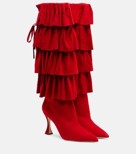 Miralone 90 suede knee-high boots - Manolo Blahnik - Modalova