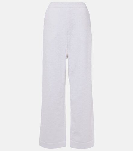Alaïa Gerade Low-Rise-Hose aus Baumwollfrottee - Alaia - Modalova