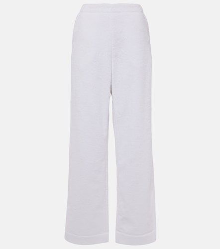 Alaïa Pantalones rectos de rizo de algodón - Alaia - Modalova