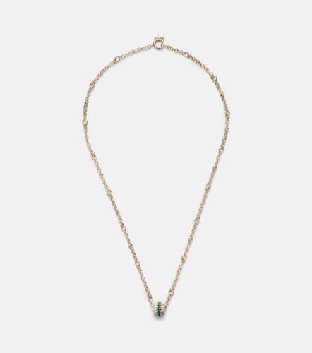 Gravity 18kt chain necklace with diamond and emerald - Spinelli Kilcollin - Modalova