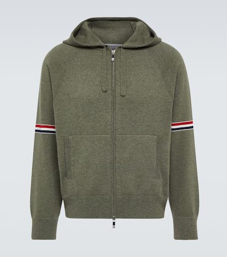 RWB Stripe cashmere hoodie - Thom Browne - Modalova