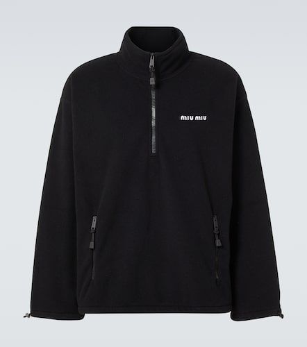 Jersey de forro polar con cremallera - Miu Miu - Modalova