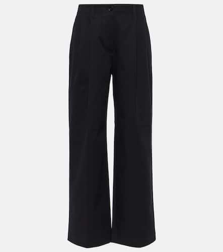 Toteme Cotton twill wide-leg pants - Toteme - Modalova