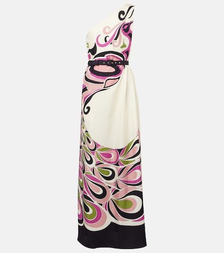 Roy printed silk twill maxi dress - La DoubleJ - Modalova