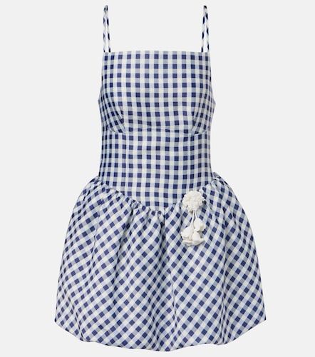 Gingham taffeta minidress - Self-Portrait - Modalova
