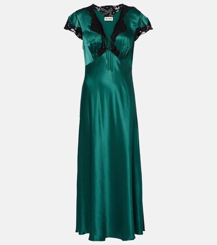 Midikleid Amari aus Satin mit Spitze - Rixo - Modalova