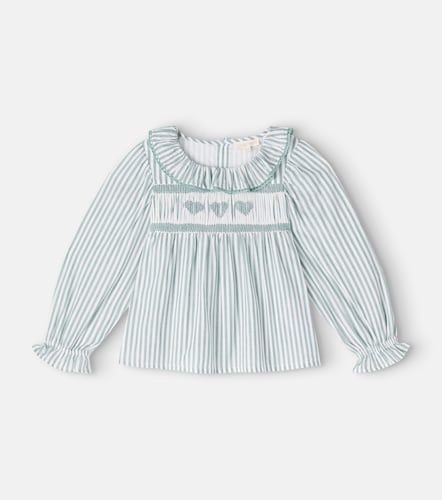 Blusa Antonella de algodón a rayas fruncida - Louise Misha - Modalova