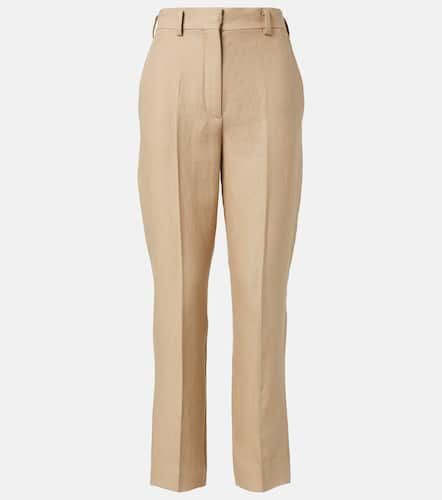 Neo Derk linen crpe straight pants - Loro Piana - Modalova