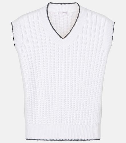Pullover in cotone - Brunello Cucinelli - Modalova