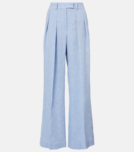 Linen-blend wide-leg pants - Brunello Cucinelli - Modalova