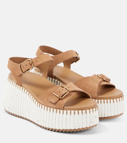 ChloÃ© Nama suede wedge sandals - Chloe - Modalova