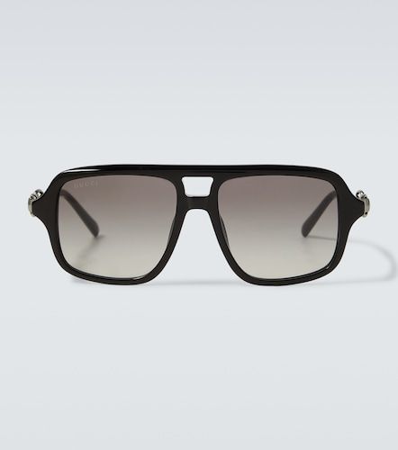 Gucci Horsebit aviator sunglasses - Gucci - Modalova