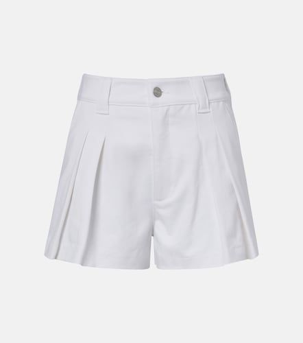 The Structural pleated denim shorts - Frame - Modalova