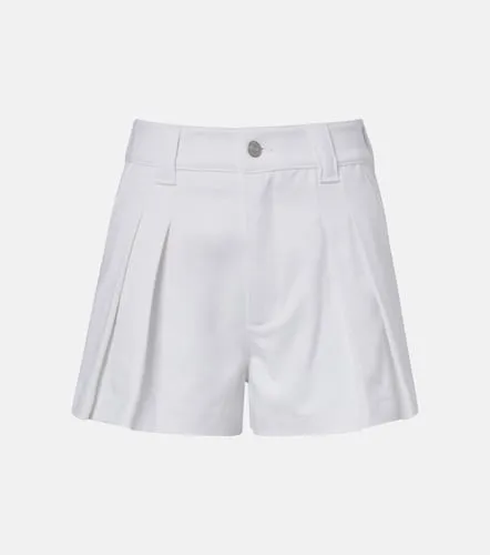The Structural pleated denim shorts - Frame - Modalova