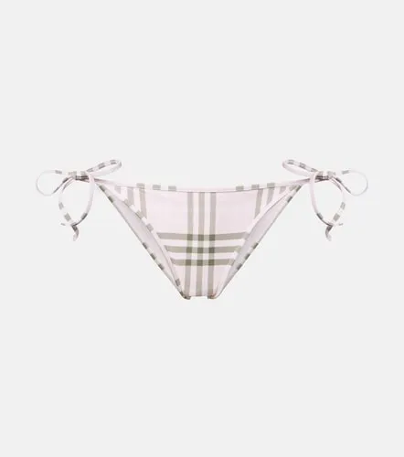 Check bikini bottoms - Burberry - Modalova
