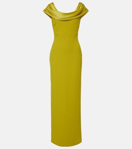 Abito lungo Adele con satin - Solace London - Modalova