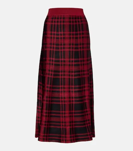 Falda midi a cuadros - Polo Ralph Lauren - Modalova