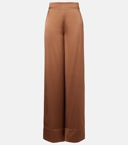 Pantalones anchos Dijon de satén de seda - Joseph - Modalova