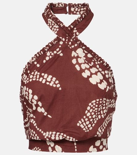 Top cropped Suma de algodón estampado - Poupette St Barth - Modalova