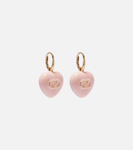 Pendientes Cœur Royal con VLogo - Valentino - Modalova