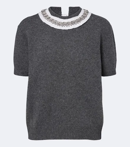 Embellished wool and cashmere sweater - Prada - Modalova