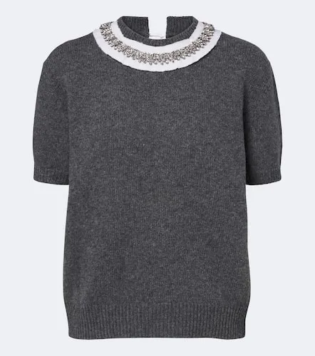 Embellished wool and cashmere sweater - Prada - Modalova