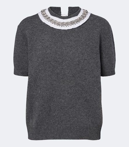 Jersey de lana y cachemir adornado - Prada - Modalova