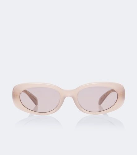 Occhiali da sole ovali Signature - Miu Miu - Modalova