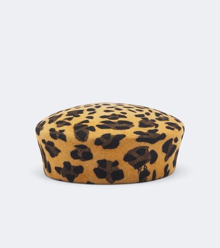 Leopard-print wool felt hat - Ruslan Baginskiy - Modalova