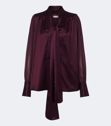 Blusa Paula de satén y chifón - Joseph - Modalova