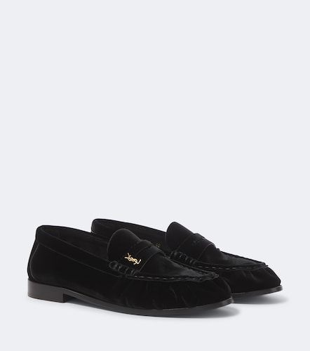 Mocassini Le Loafer in velluto - Saint Laurent - Modalova