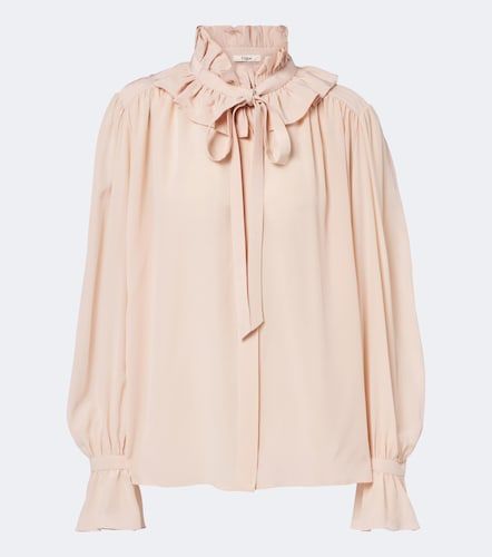 Chloé Schluppenbluse aus Seidenchiffon - Chloe - Modalova