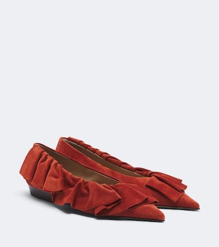 JW Anderson Ruffled suede flats - JW Anderson - Modalova