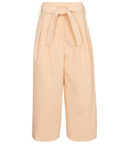 Belted cotton wide-leg pants - Jil Sander - Modalova