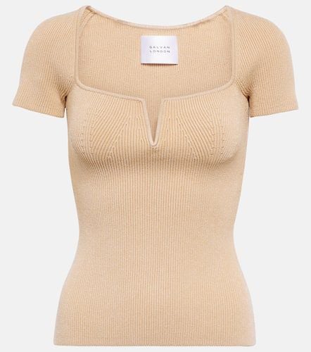 Galvan Freya ribbed-knit top - Galvan - Modalova