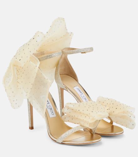 Aveline 100 bow-trimmed sandals - Jimmy Choo - Modalova