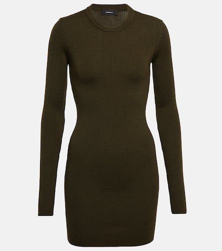 Ribbed-knit wool minidress - Wardrobe.NYC - Modalova