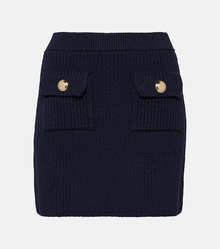 Miu Miu Ribbed-knit wool miniskirt - Miu Miu - Modalova