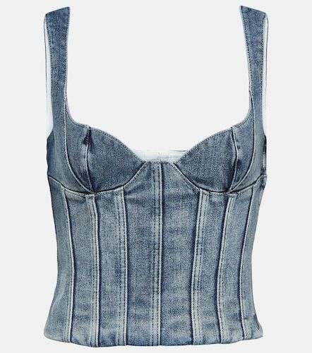 Off-White Bustier aus Denim - Off-White - Modalova