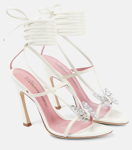 Butterfly 105 leather sandals - Blumarine - Modalova