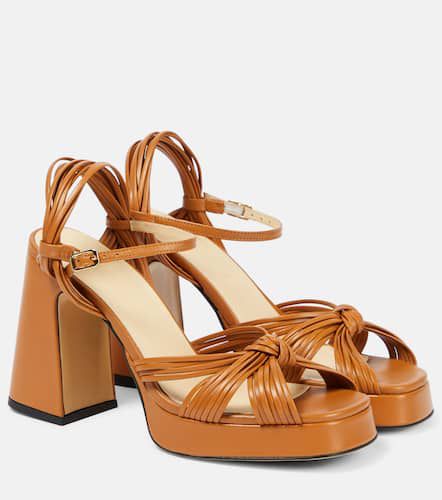 Springs leather platform sandals - Souliers Martinez - Modalova