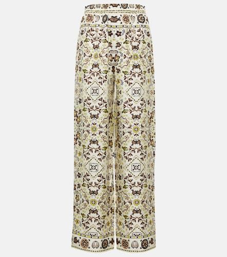Pantalon ample imprimé en soie - Tory Burch - Modalova