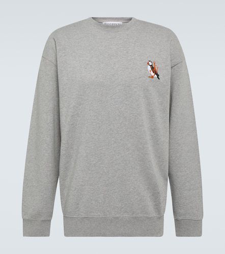 Logo cotton jersey sweatshirt - JW Anderson - Modalova