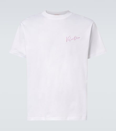 Camiseta de jersey de algodón con logo - Valentino - Modalova