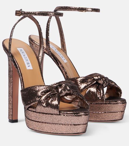 Cupid 130 glitter platform sandals - Aquazzura - Modalova