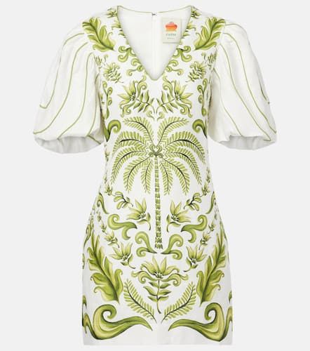 Milani Off- printed linen minidress - Farm Rio - Modalova