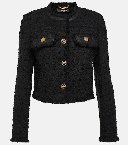 Versace Cropped boucle jacket - Versace - Modalova
