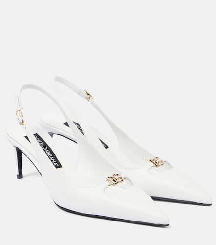 Leather slingback pumps - Dolce&Gabbana - Modalova