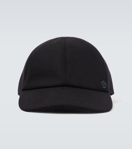 Wool and cashmere-blend baseball cap - Giorgio Armani - Modalova