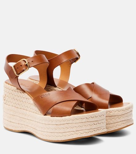 Chloé Espadrillas Isla in pelle con zeppa - Chloe - Modalova